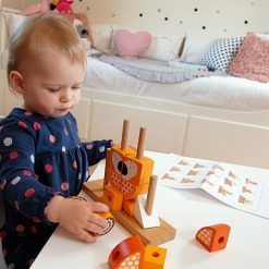 Układanka na palikach Piesek