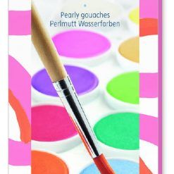 Farby gwaszowe 12 kolorów perłowych