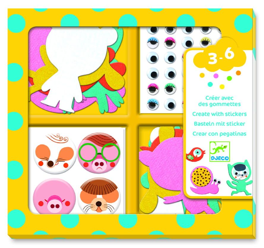 Zestaw z naklejkami Kocham Zwierzęta Zestaw z naklejkami Kocham Zwierzęta