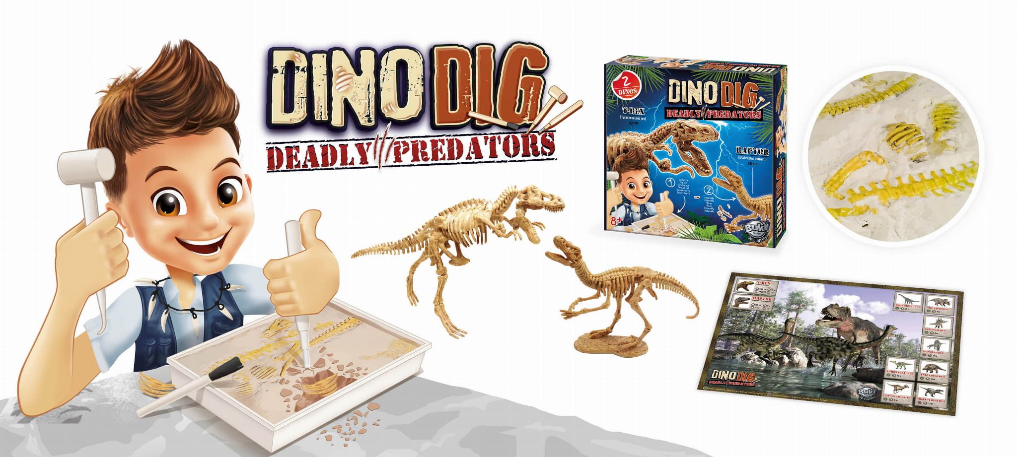 Mały archeolog szkielety dinozaurów Mały archeolog szkielety dinozaurów