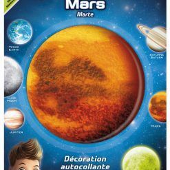 Planeta świecąca w ciemnościach Mars