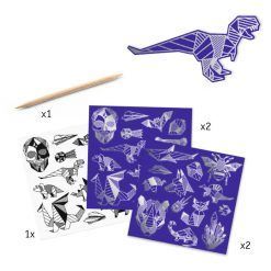 Wydrapywanka - naklejki metaliczne Iron