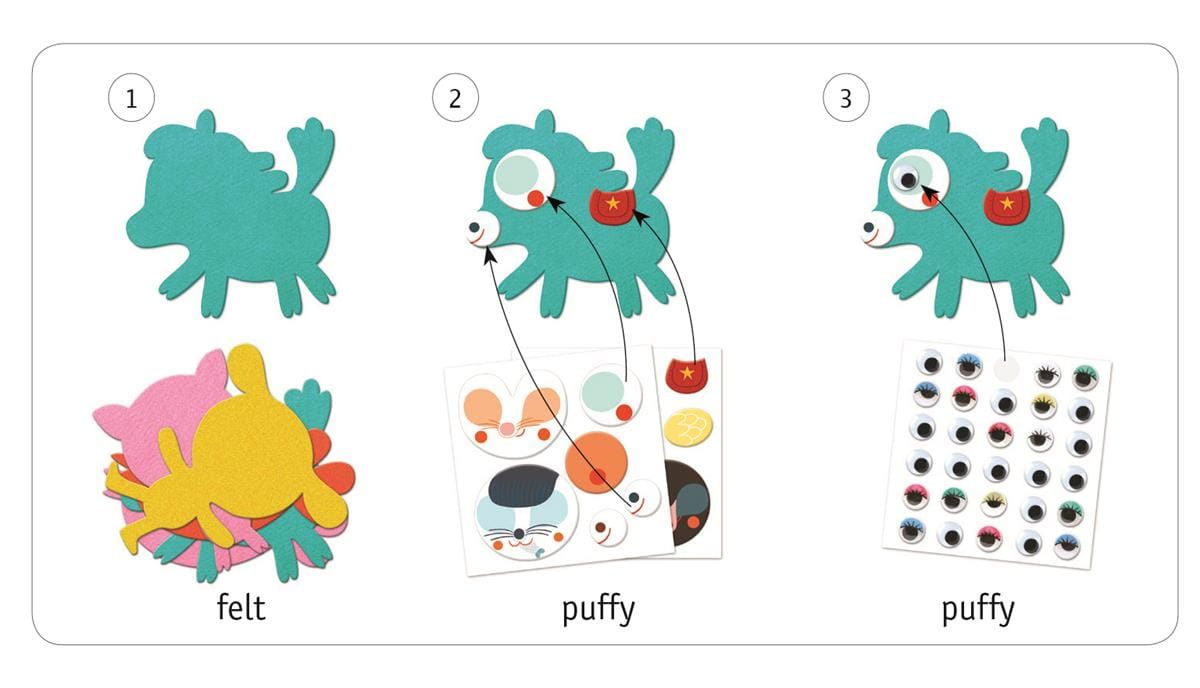 Zestaw z naklejkami Kocham Zwierzęta Zestaw z naklejkami Kocham Zwierzęta