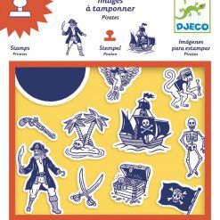 Zestaw stempli z tuszem Piraci