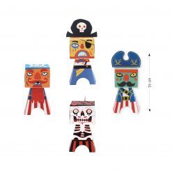 Zestaw składanek papierowych Piraci