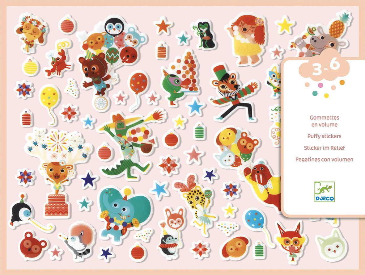 Zestaw 100 naklejek Party Zestaw 100 naklejek Party