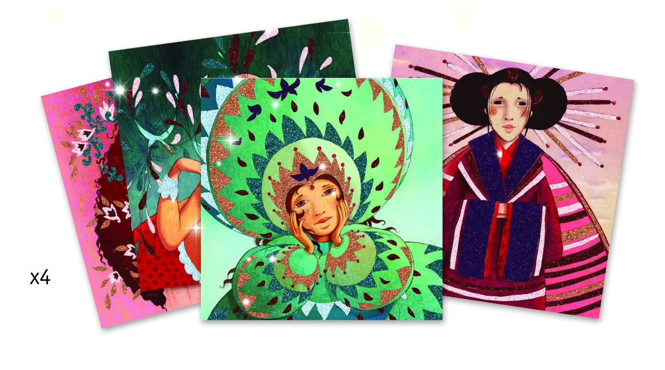 Zestaw z brokatem Złoto i jedwab Zestaw z brokatem Złoto i jedwab