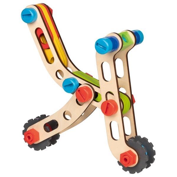 Klocki do skręcania w walizce z misiem Klocki do skręcania w walizce z misiem