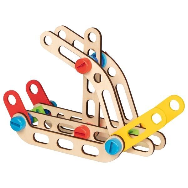 Klocki do skręcania w walizce z misiem Klocki do skręcania w walizce z misiem