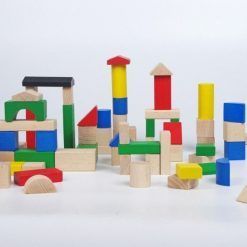 Klocki konstrukcyjne 50 sztuk kolorowe