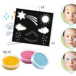 Zestaw do malowania twarzy Tęcza