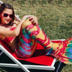 Monopłetwa ogon syreni coral bikini