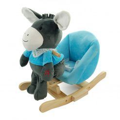 Osiołek na biegunach z fotelikiem