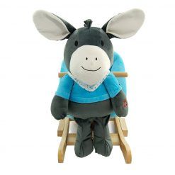 Osiołek na biegunach z fotelikiem