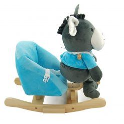 Osiołek na biegunach z fotelikiem