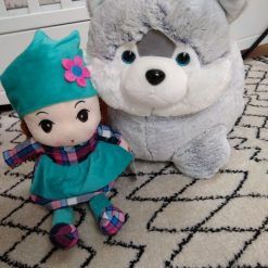 Pufa Maskotka piesek Husky