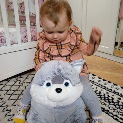 Pufa Maskotka piesek Husky