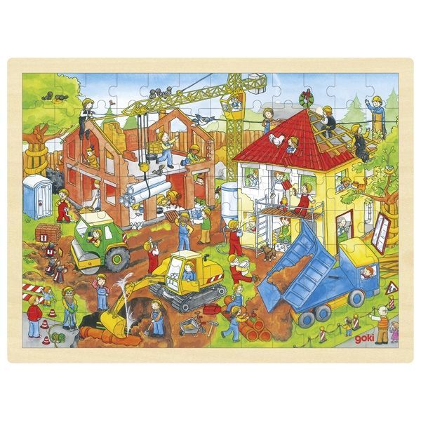 Puzzle duże Na budowie Puzzle duże Na budowie