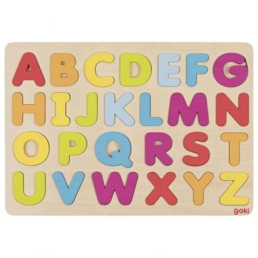Puzzle kolorowy alfabet do nauki