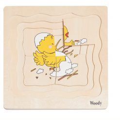 Puzzle warstwowe Życie Kurki