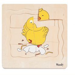 Puzzle warstwowe Życie Kurki