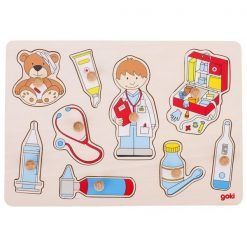 Układanka z uchwytami lekarz