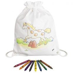 Worek z konikiem do pomalowania