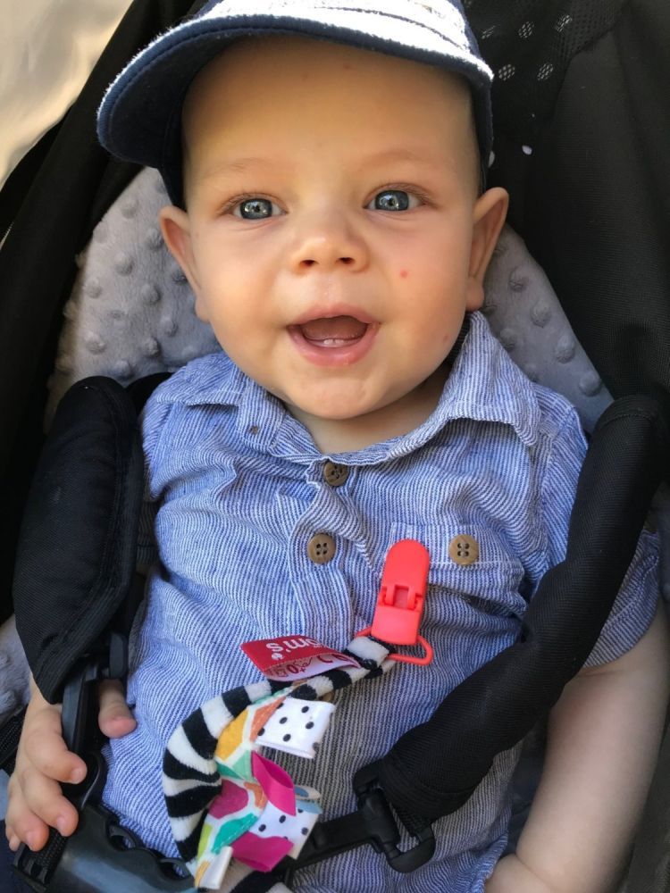 Zawieszka ze smoczkiem i klipsem Zawieszka ze smoczkiem i klipsem