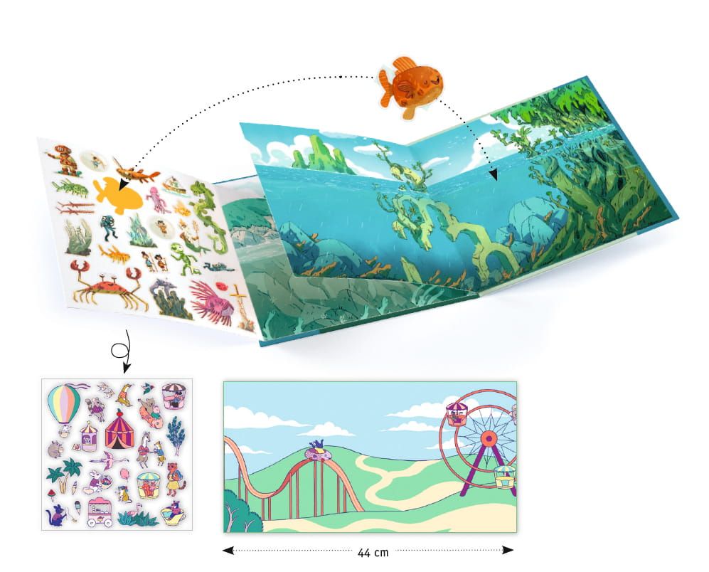 Zestaw z naklejkami Morska przygoda Zestaw z naklejkami Morska przygoda