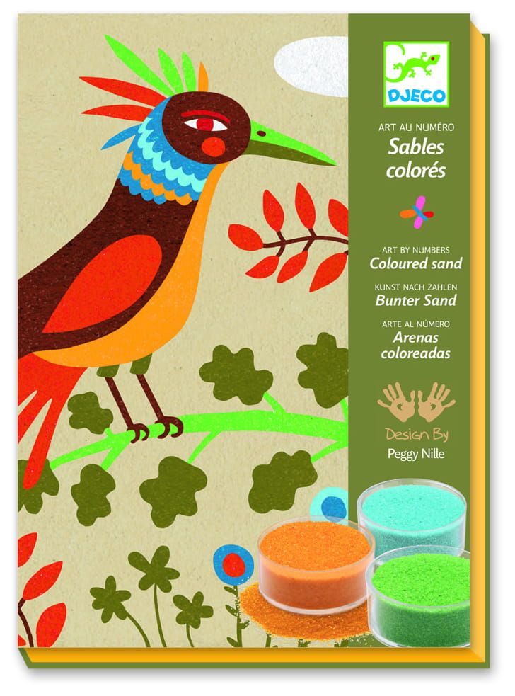 Zestaw artystyczny z piaskiem Rajskie ptaki Zestaw artystyczny z piaskiem Rajskie ptaki