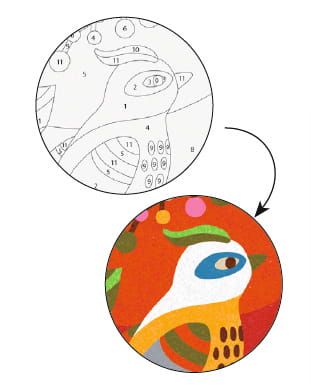 Zestaw artystyczny z piaskiem Rajskie ptaki Zestaw artystyczny z piaskiem Rajskie ptaki