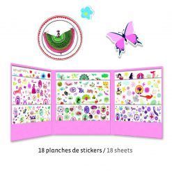 Zestaw naklejek dla dziewczynek