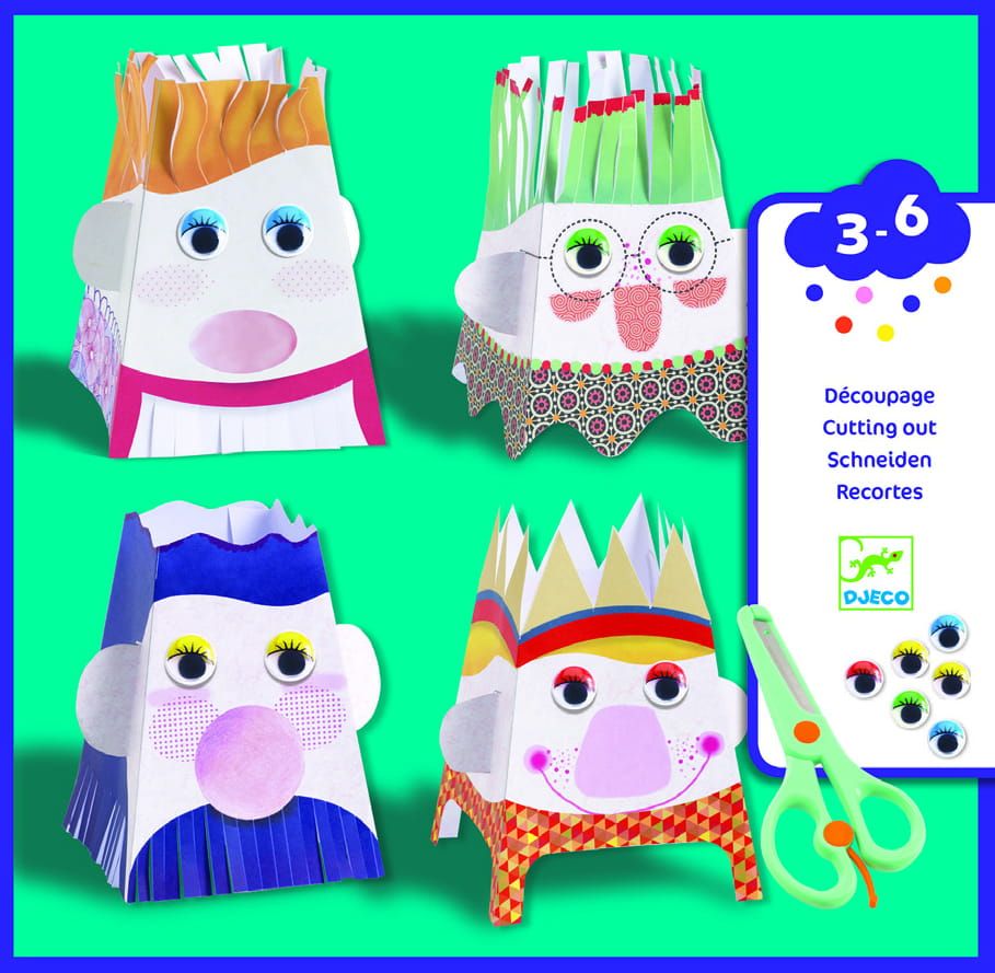 Zestaw artystyczny-wycinanki Twarze Zestaw artystyczny-wycinanki Twarze