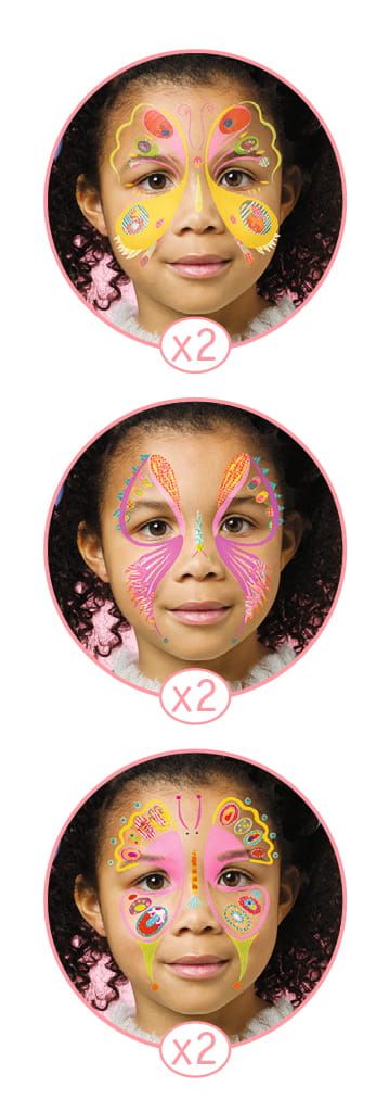 Zestaw do malowania twarzy Motylki Zestaw do malowania twarzy Motylki