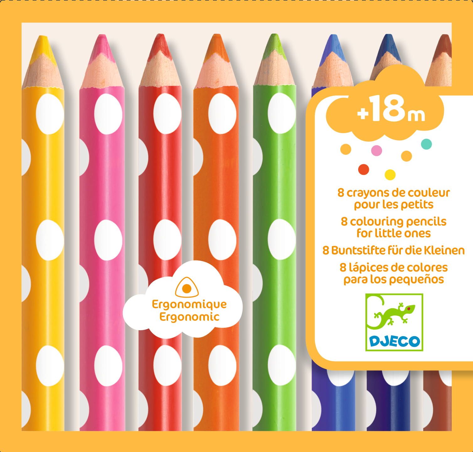 Zestaw 8 kredek dla maluchów Zestaw 8 kredek dla maluchów