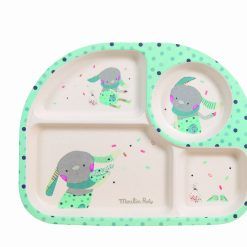 Niebieski talerzyk z podziałką