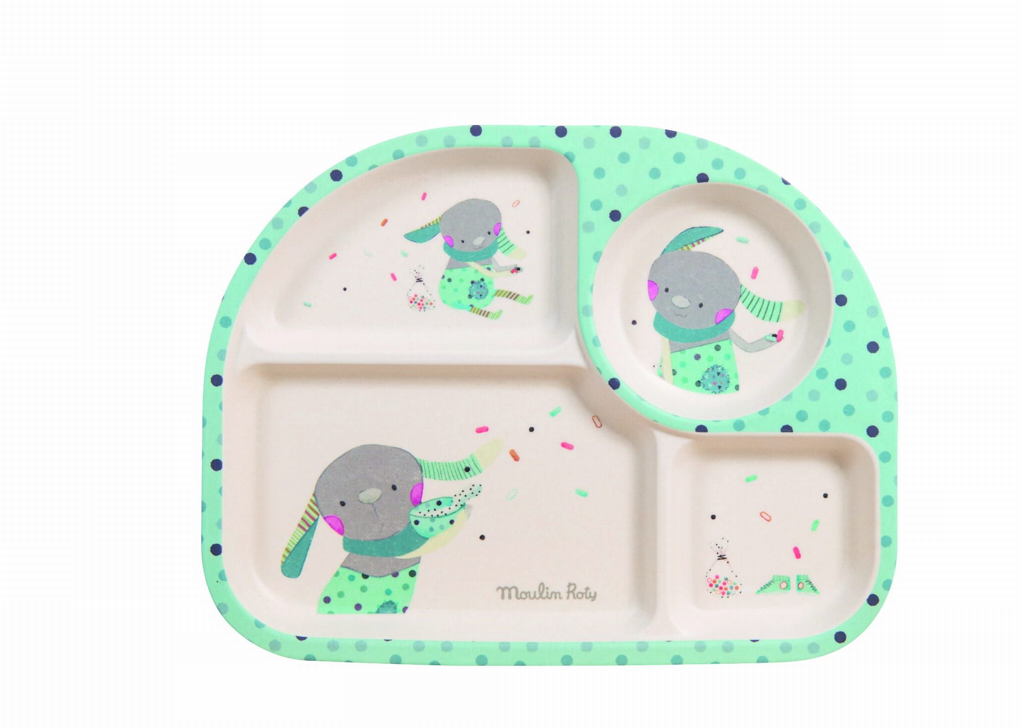 Niebieski talerzyk z podziałką Niebieski talerzyk z podziałką