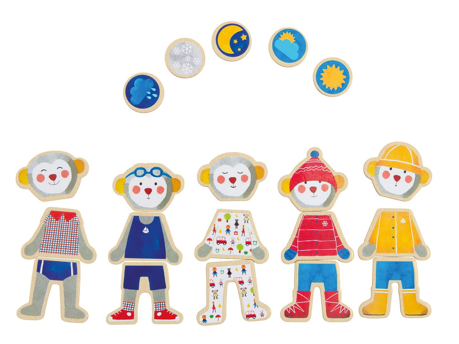 Układanka magnes Ubieram się Układanka magnes Ubieram się