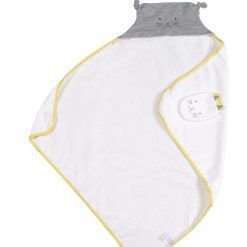 Szary ręcznik z myjką