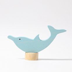 Drewniana figurka Delfin