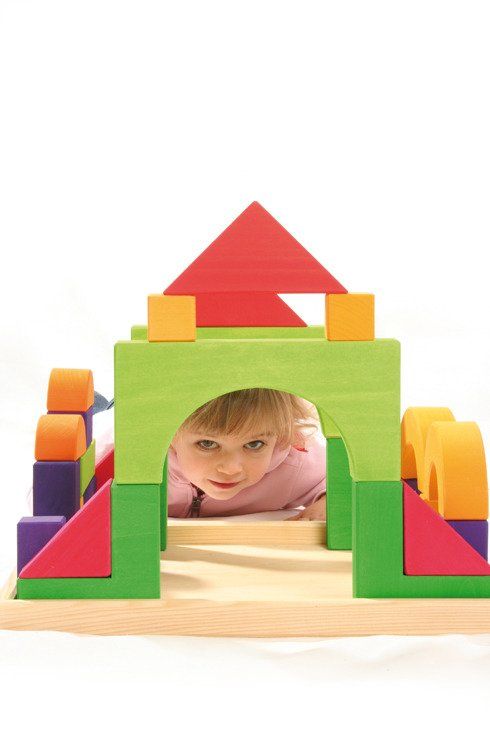 Zestaw budowlany tęczowy Zestaw budowlany tęczowy