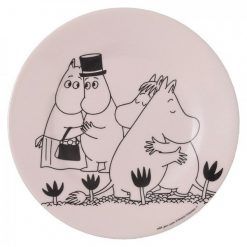 Talerz deserowy różowy