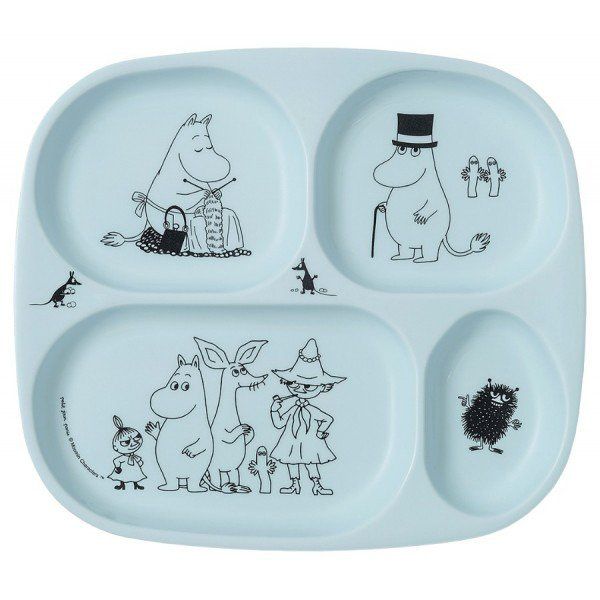 Talerz z przegródkami Muminki Talerz z przegródkami Muminki