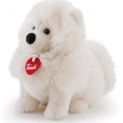 Pluszowy biały piesek Samoyed