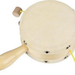 Bębenek naturalny z koralikami