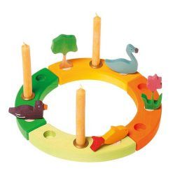 Drewniana figurka Łabędź