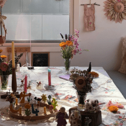 Drewniana figurka Łabędź