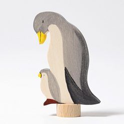 Drewniana figurka Pingwiny
