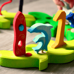 Drewniana figurka Świnka