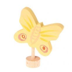 Drewniana figurka Żółty Motyl